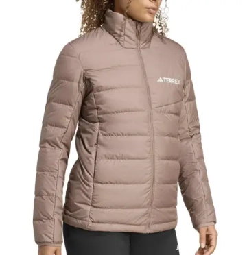 Женская теннисная куртка Adidas Terrex Multi Light Down Climawarm - trace brown
