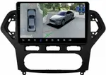 Магнитола для Ford Mondeo 4 2007-2010 (рамка черная) - FarCar BX1231M-360 монитор 10.36" 2K QLED на Android 13, Быстрая, CarPlay, 4G SIM-слот, 4 камеры в комплекте