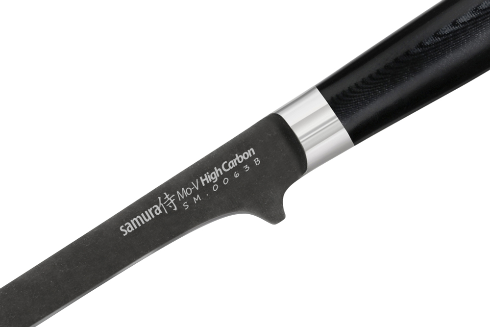Нож кухонный обвалочный 16.5см Samura Mo-V Stonewash SM-0063B/K