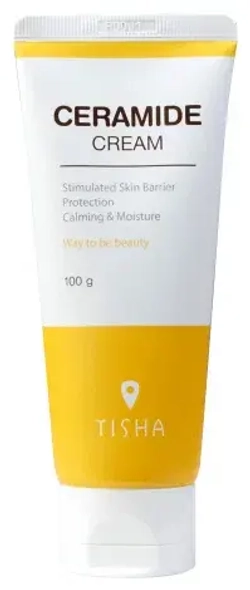 TISHA Успокаивающий увлажняющий крем с керамидом- 24-Hour Skin Barrier Improvement Ceramide Cream ,100 г