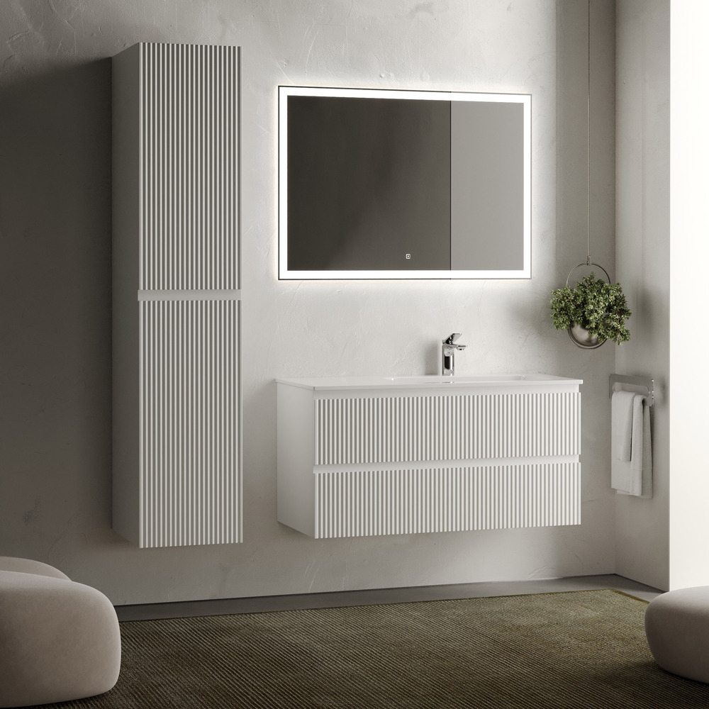 Тумба подвесная под раковину Sancos Snob R правая, Bianco 995х445х500, арт. SNR100RW