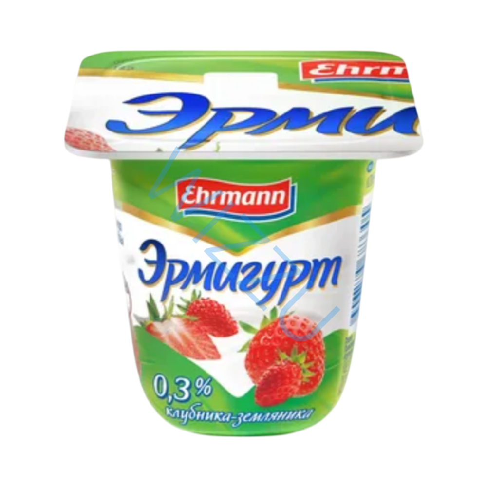 Йогуртный продукт Эрмигурт 0,3% клубника-земляника 100г