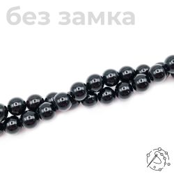 Нить бусин обсидиан 12 мм