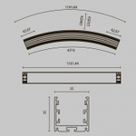 Профиль накладной Maytoni Led strip ALM-3535R-B-D-45°-3M