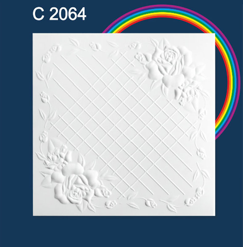 С2064/Плита потолочная(21 уп) Агат  бежевый