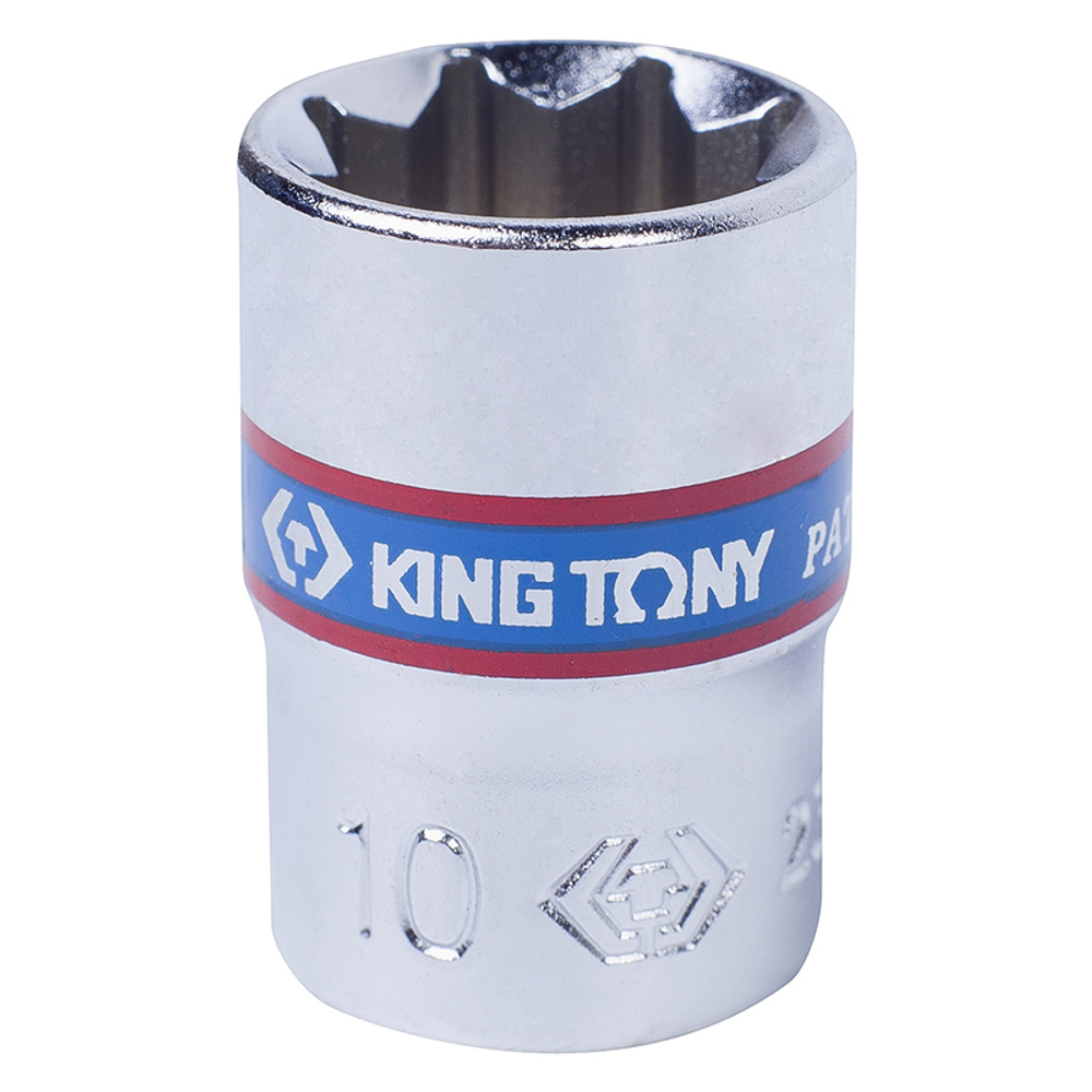 KING TONY (231010M) Головка торцевая восьмигранная 1/4", 10 мм