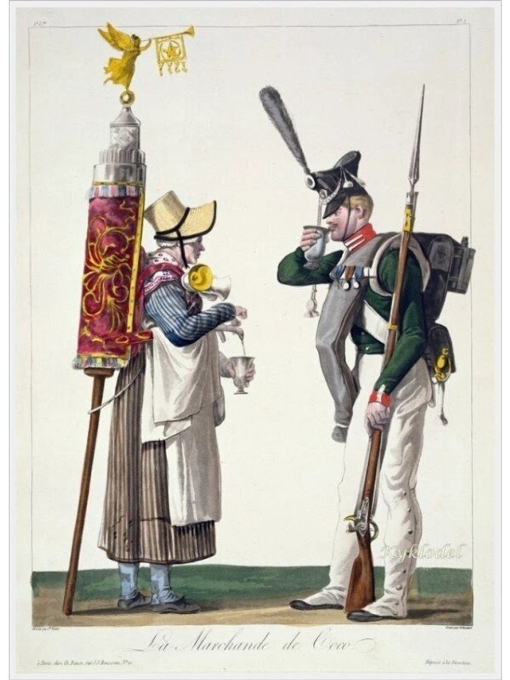 Оловянный солдатик Гренадер пехотного полка, Париж, 1814