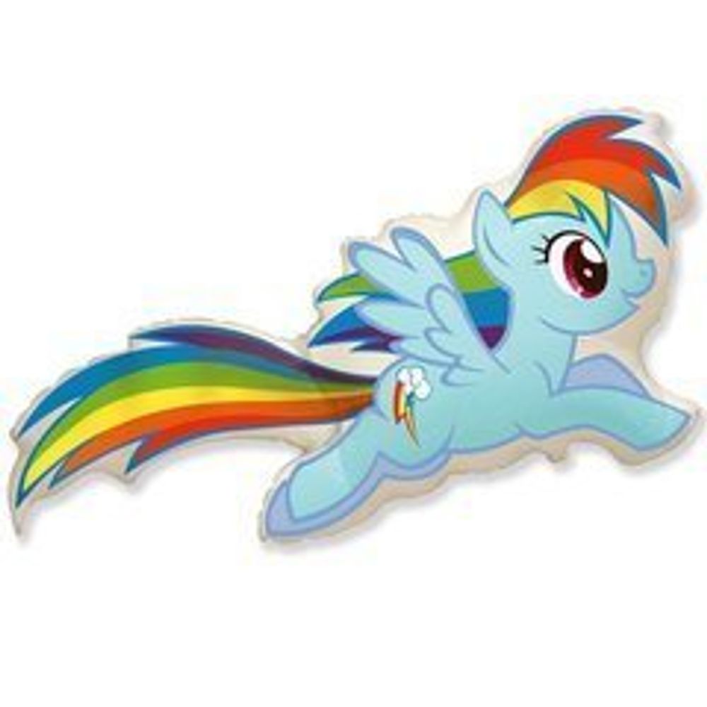 F Шар фигура Милая пони Радуга Дэш 32"/81 см (БГ-28)