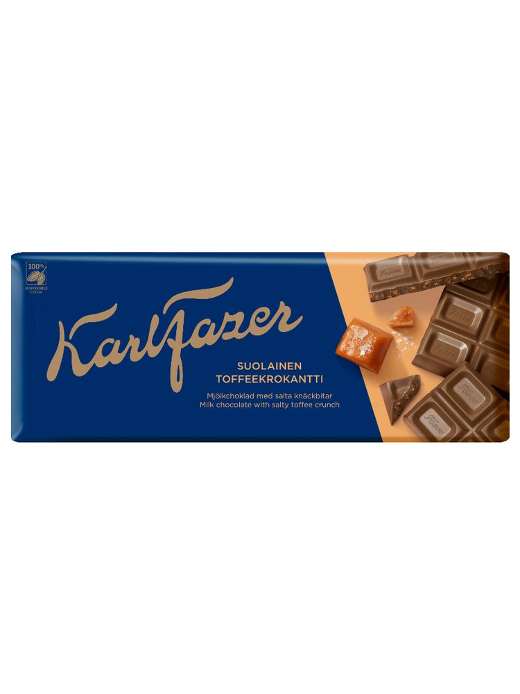 Шоколад молочный Fazer с соленой карамелью 180 г x 2 шт