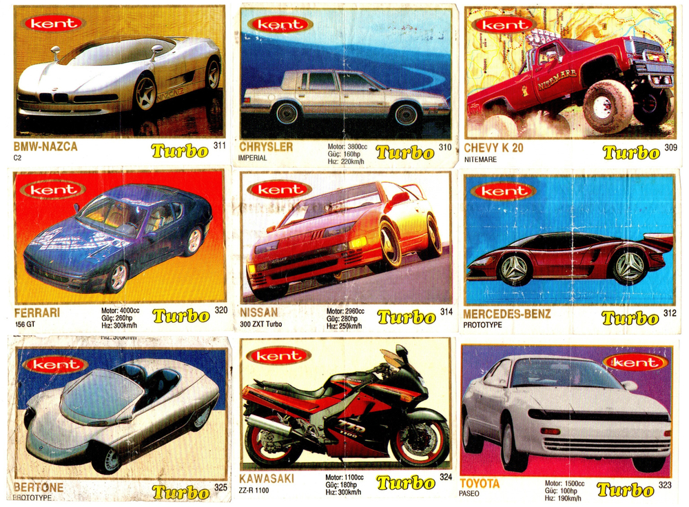 Вкладыш TURBO Турбо - Желтая серия (набор 20 штук) - № 262, 286, 289, 290, 302, 303, 304, 306, 308, 309, 310, 311, 312, 314, 320, 323, 324, 325, 327, 329