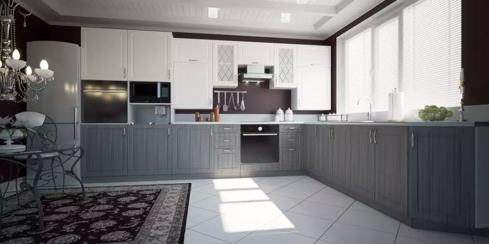 МОДУЛЬНАЯ КУХНЯ ПАРМА СНЕГ под заказ