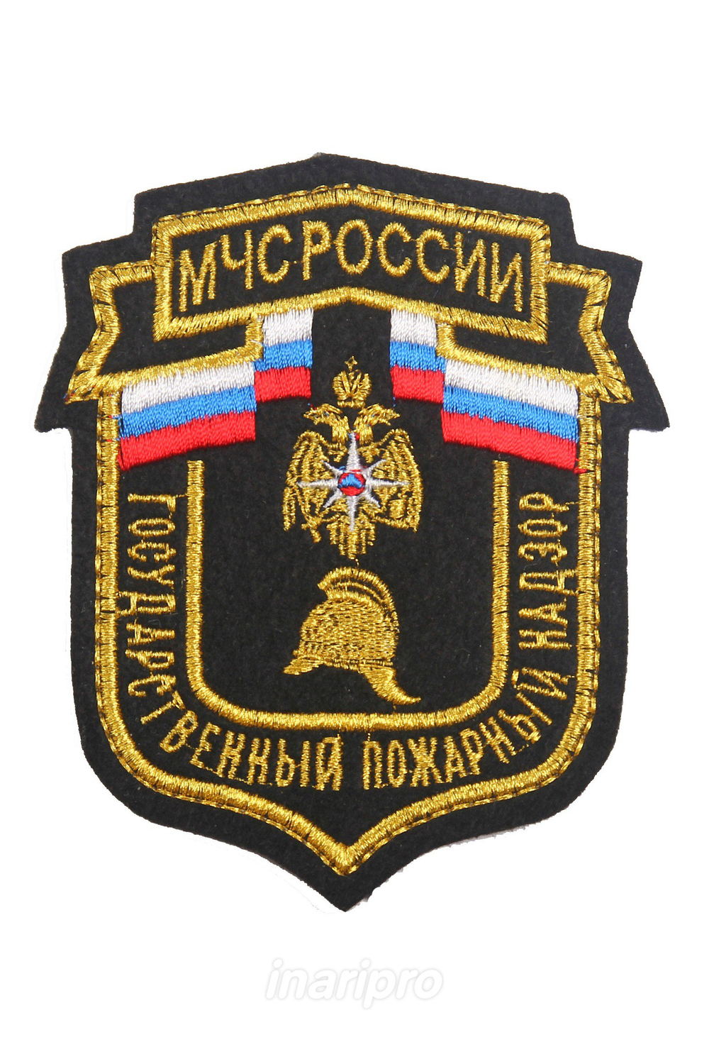 Шеврон вышитый БлокПОСТ "МЧС ГПН" (черный) 111*96 мм
