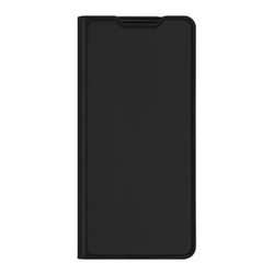 Чехол книжка из PU кожи черного цвета от Dux Ducis для Samsung Galaxy S21 FE, серия Skin Pro Series