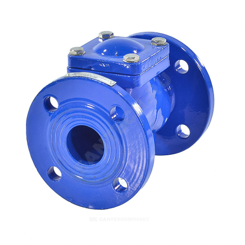 Клапан обратный чугун шаровой Ду 150 Ру16 фл шар сталь+NBR Benarmo 11