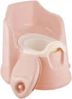Горшок со спинкой Lalababy Protect Me розовый с крышкой LA1042РЗП
