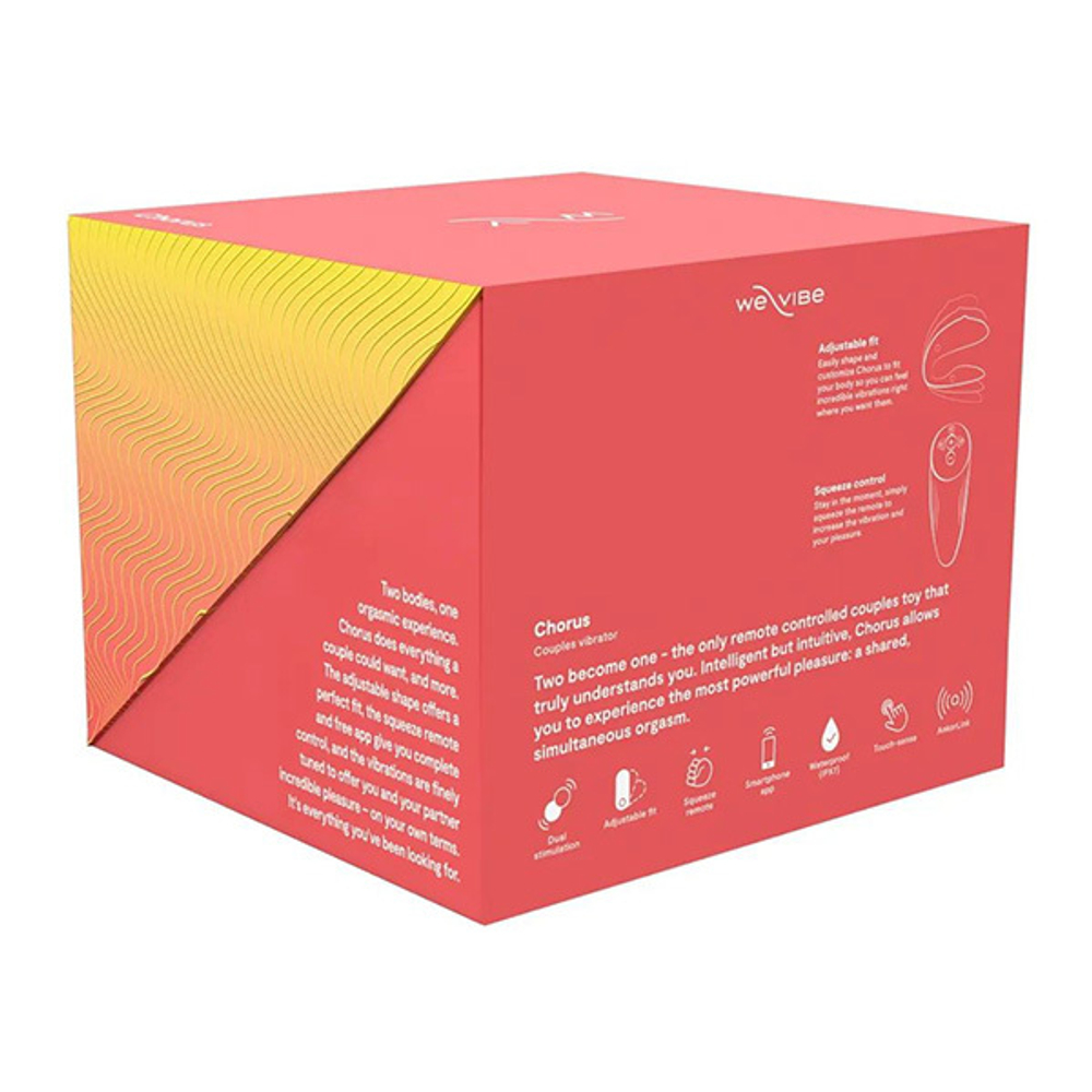 Коралловый вибратор 7,8см для пар We-Vibe Chorus Crave Coral SNHR5SGA