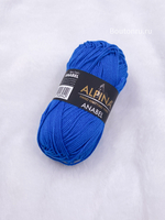 Пряжа ALPINA "АНАБЕЛЬ" 2 / "ANABEL" 2 100% мерсеризованный хлопок 50 г 120 м ± 6 м №995 яр. синий