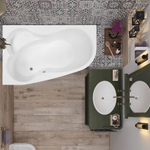 Акриловая ванна Vagnerplast MELITE 160x105 Left