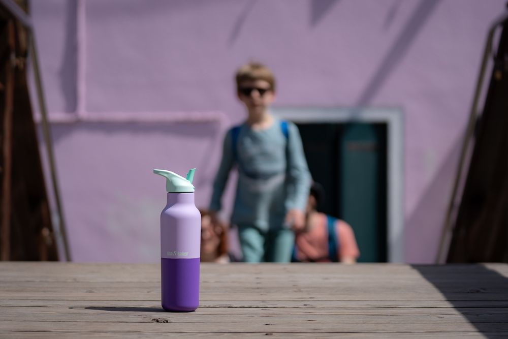 Термобутылка Klean Kanteen Rise Vac Classic Flip Sport 16oz (473 мл) Orchid Kaleidoscope
