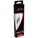 Кабель 3.5 Jack (M) - 3.5 Jack (M) WALKER WCA-730 1m металлический