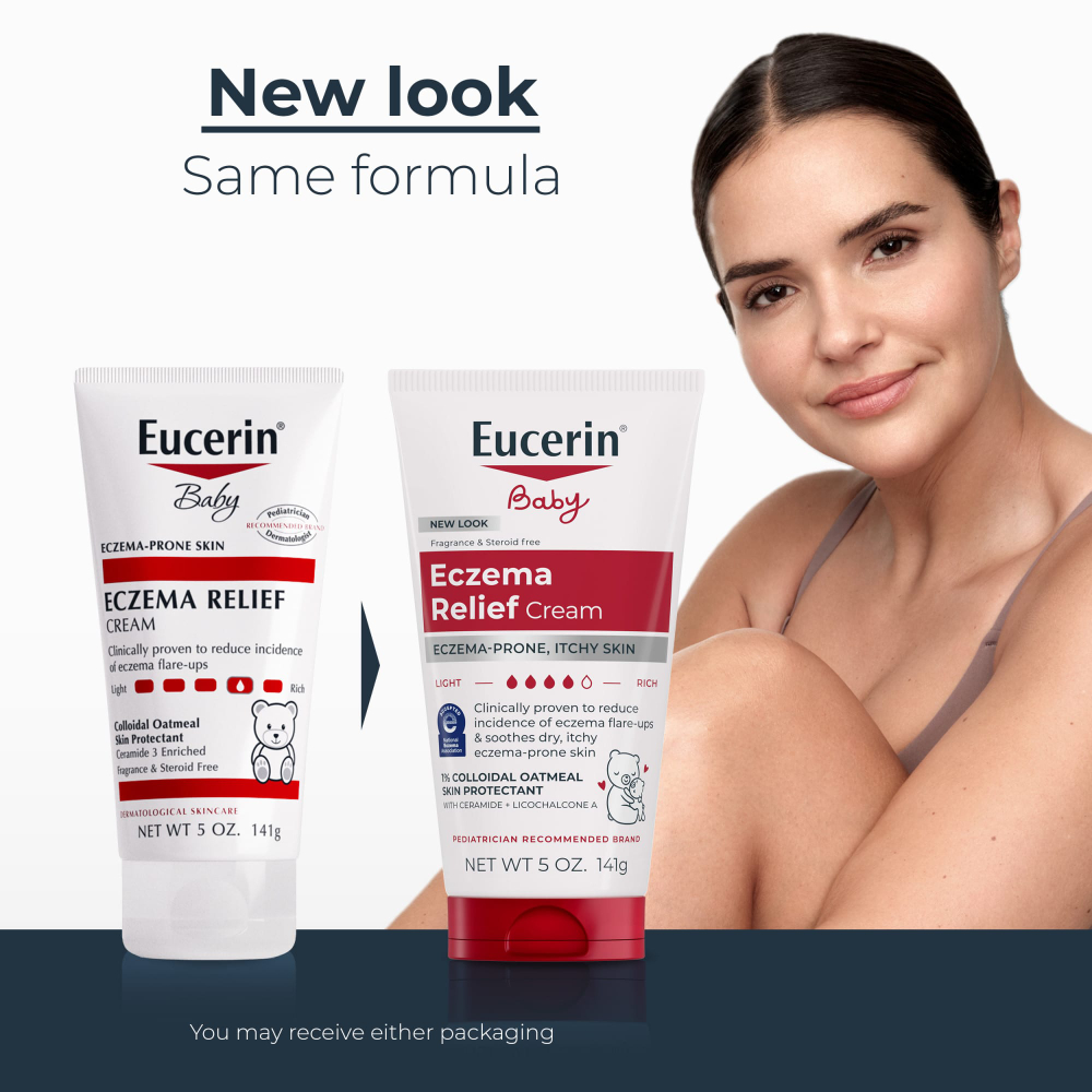 Eucerin, Baby, крем против экземы для детей, без отдушки, 141 г (5 унций)