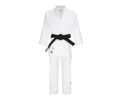 C555 Кимоно для дзюдо подростковое Clinch Judo Red FDR белое