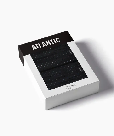 Трусы (2 шт) мужские семейные Atlantic 2MBX-081, хлопок, черный