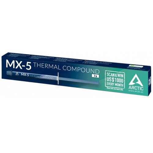 Термопаста Arctic Cooling MX-5 Thermal Compound, 8.5 wmk, 2 гр (ACTCP00043A)