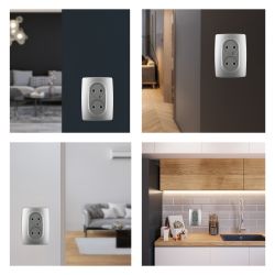 Розетка ЭРА Серия 12 12-2107-03 двойная без заземления 2X2P 16A-250В IP20 алюминий | Эра 12