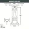 Наземный светильник Sauro D15.553.000.BXD1L.CRB Fumagalli