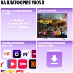 Телевизор Яндекс ТВ YNDX-00075 Станция Бейсик с Алисой 50" 4K UltraHD черный