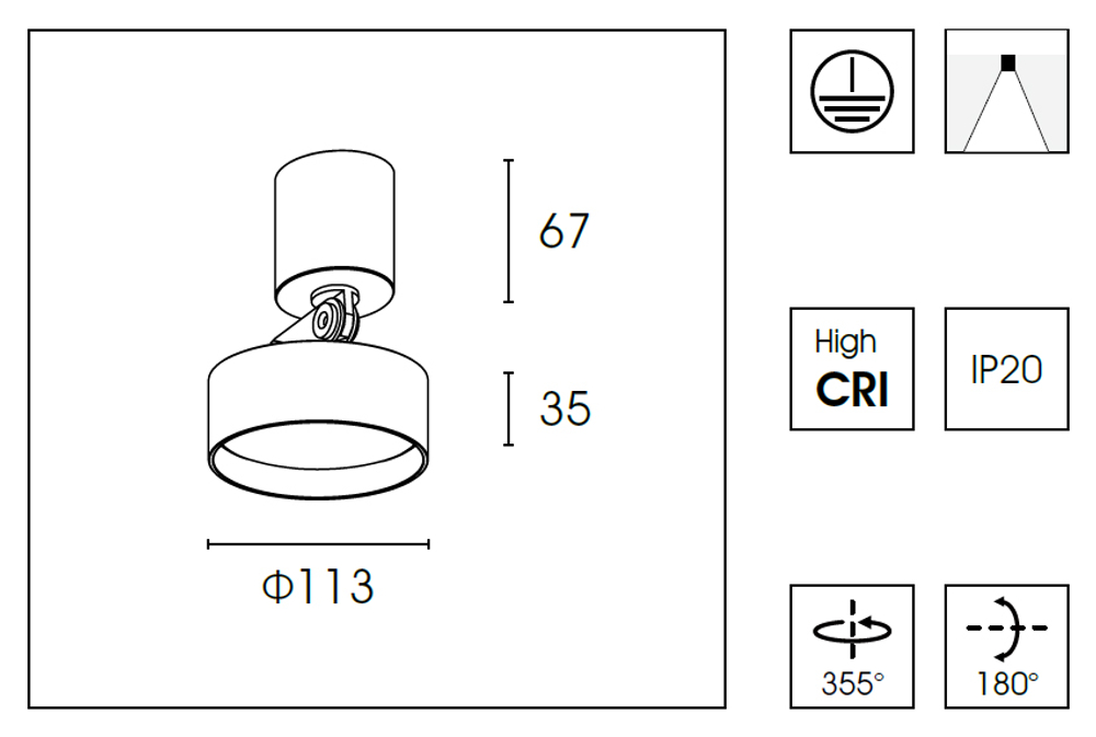 Спот WB8513DR d.11.3