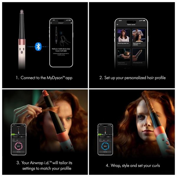 Фен-стайлер Dyson Airwrap i.d. Long HS08 Straight+Wavy, Jasper Plum