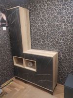 Луксор-11 Пенал Дел.свет./камень Пьетра черный