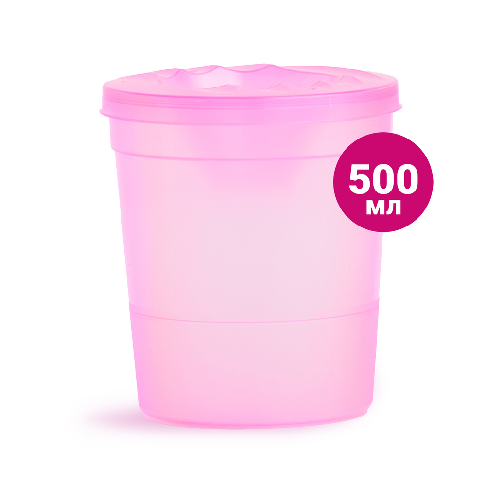 Стакан непроливайка 500мл, зеленый/большой