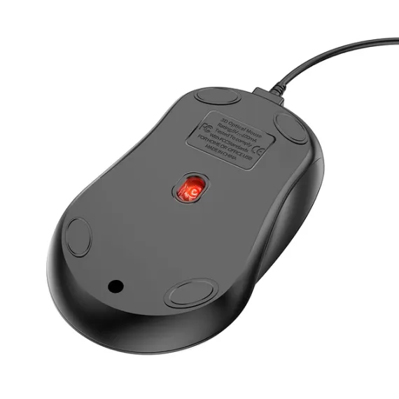 Мышь BOROFONE BG4 Business wired mouse Black