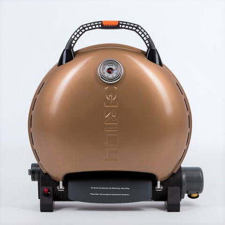 Гриль газовый O-GRILL 700T bicolor черный-золотистый (в комплекте адаптер тип А)