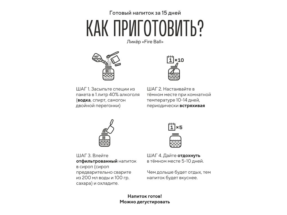 Fire Ball Ликер, ликер 1 шт / Лаборатория самогона (Подарок, Выгодная упаковка)