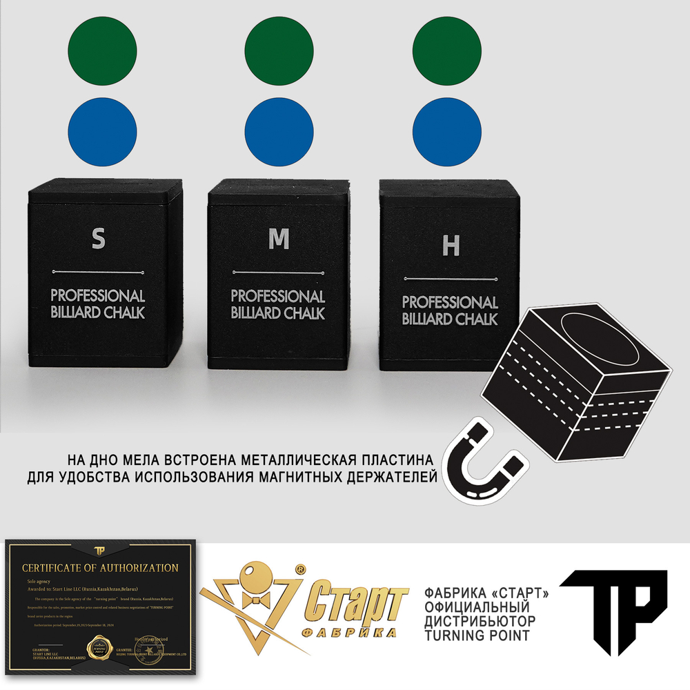 Мел Turning Point Pro Синий M (60 шт)