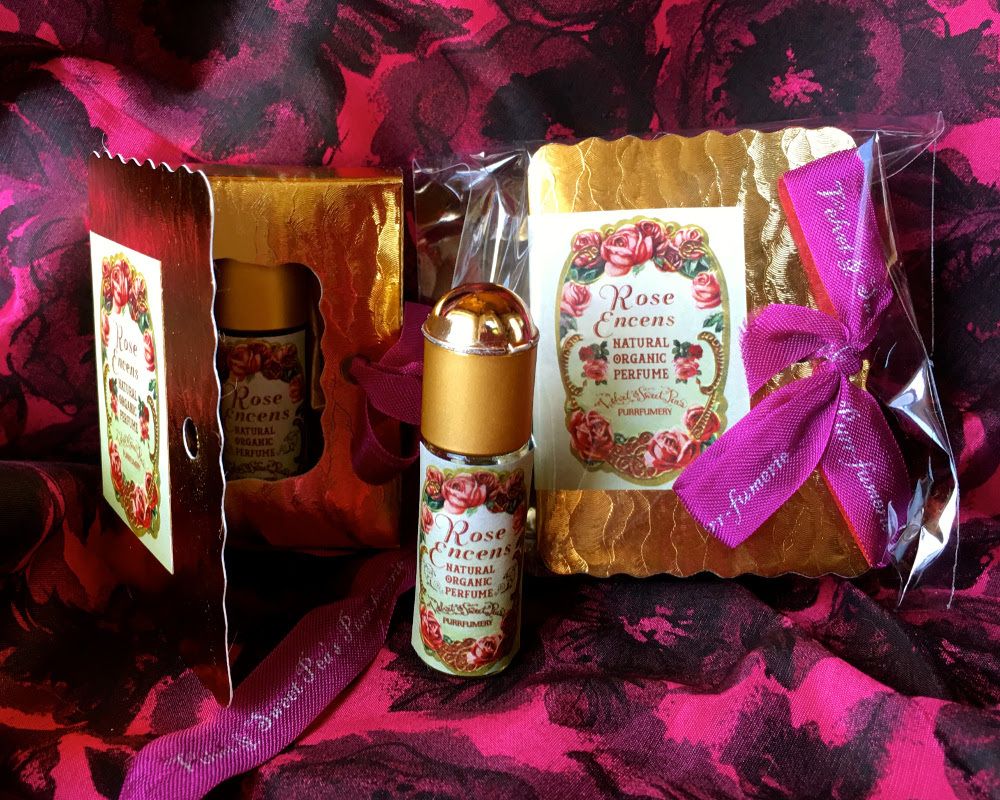 Velvet and Sweet Pea’s Purrfumery Rose Encens