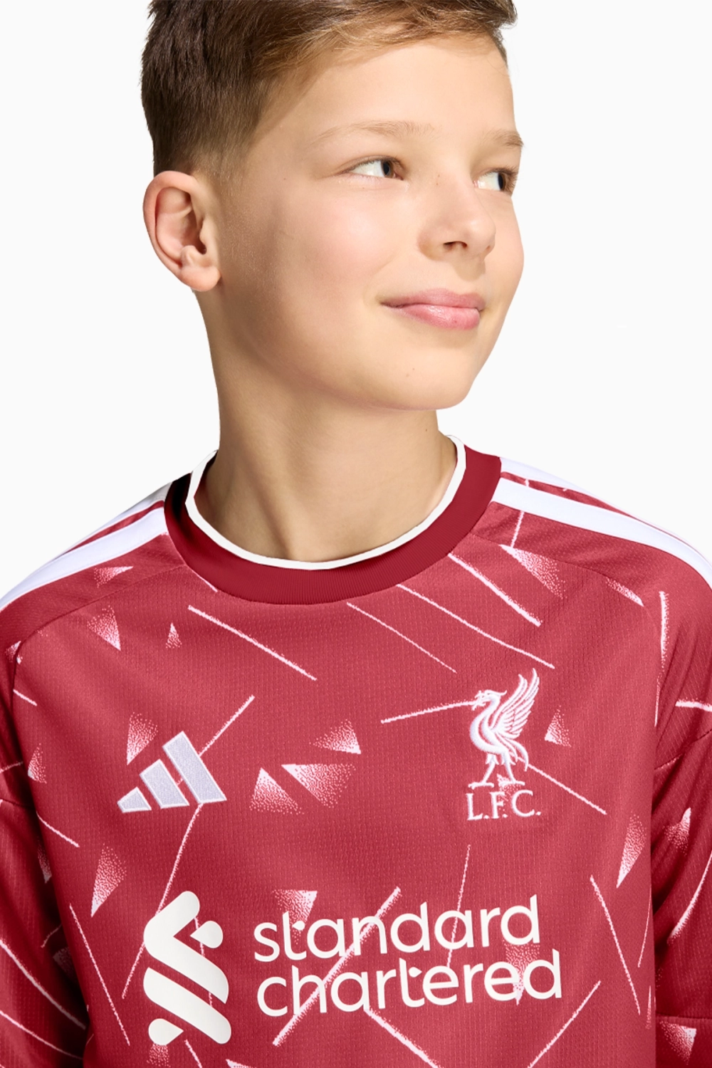 Футболка с длинными рукавами adidas Liverpool FC 26/27 Home Junior - бордовый