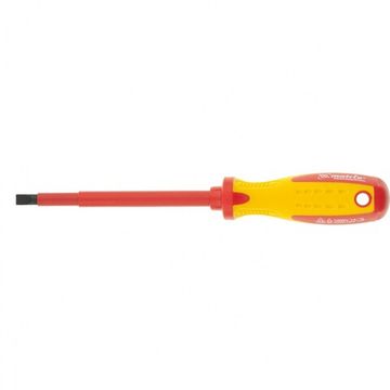 Отвертка Insulated до 1000 В, SL5,5x125 мм, CrMo, 2к рукоятка Matrix 12918
