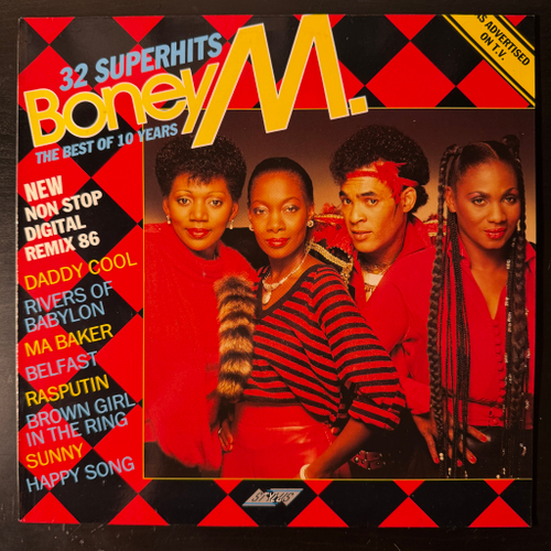 Boney M. ‎– The Best Of 10 Years (Англия 1986г.)