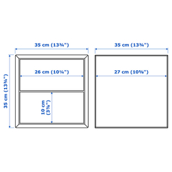 IKEA EKET  (ИКЕА ЕКЕТ)  -  Комбинация навесных шкафчиков с ящиком - орех 105x35x70 см