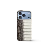 Чехол для iPhone 18 - Натуральная кожа Гималайского крокодила