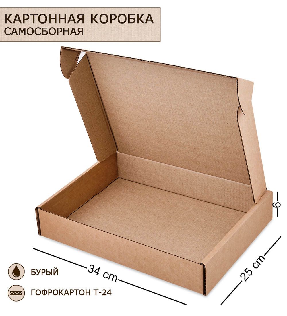 GAEM Art ГК-36 Коробка самосборная гофрокартон 340х250х60