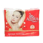 Ватные палочки AMRA 100шт пакет