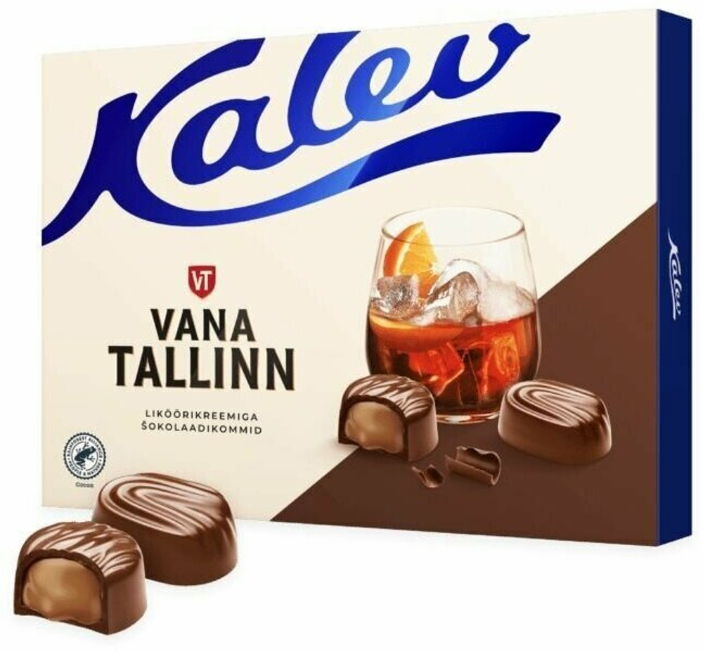 Конфеты шоколадные Kalev Vana Tallinn с ликерной начинкой 122 г (Из Эстонии)