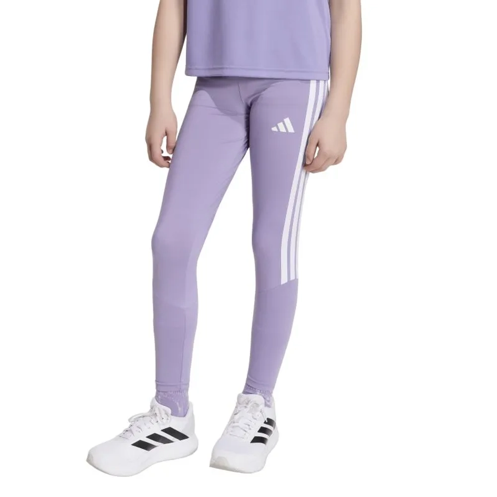 Брюки для девочки Adidas Girls Train Essentials 3 Stripes - magic lilac/white