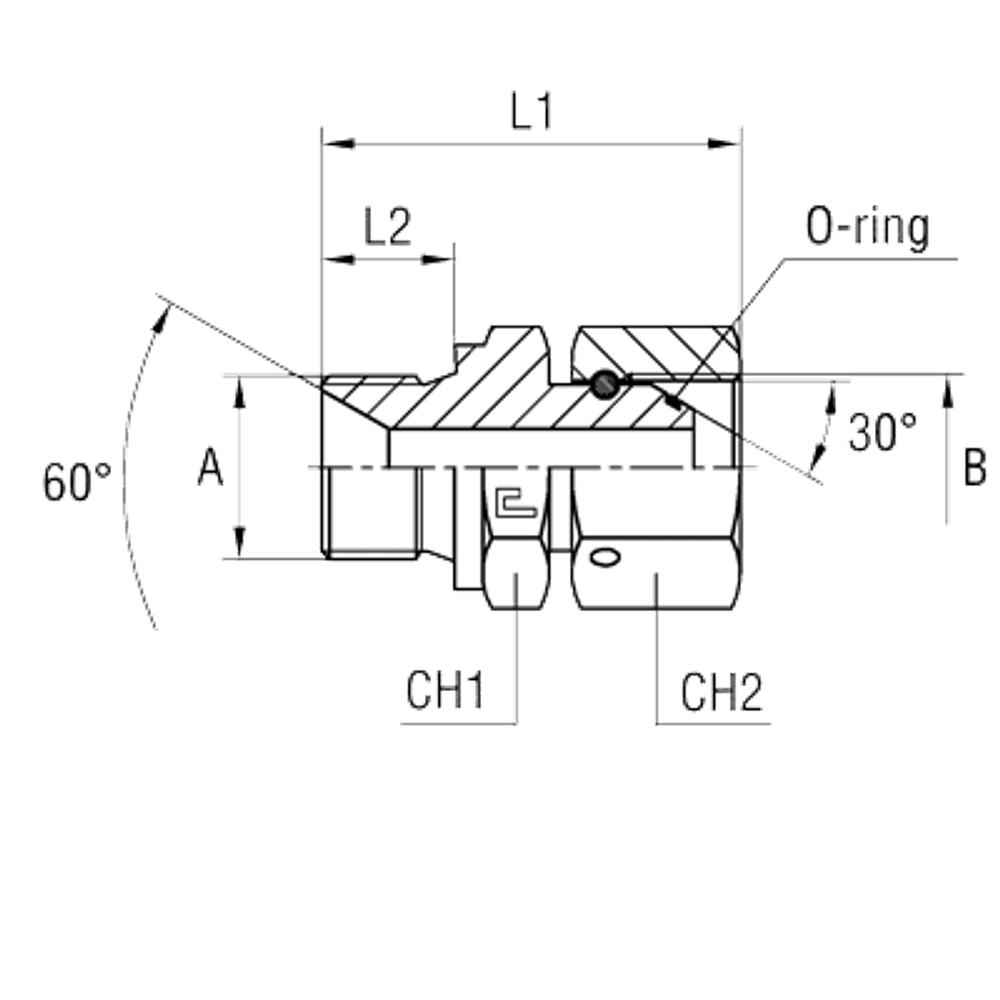 Соединение PFN BSP 1.1/2 - BSP 1.1/2